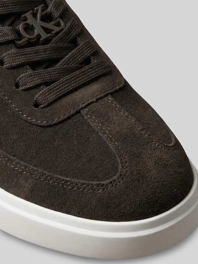 CK Calvin Klein Sneaker aus echtem Rindsleder mit Logo-Details Dunkelbraun 4