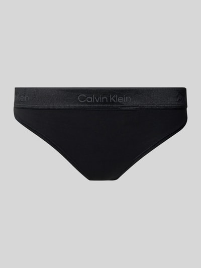 Calvin Klein Underwear String mit elastischem Bund und Label-Details Black 1