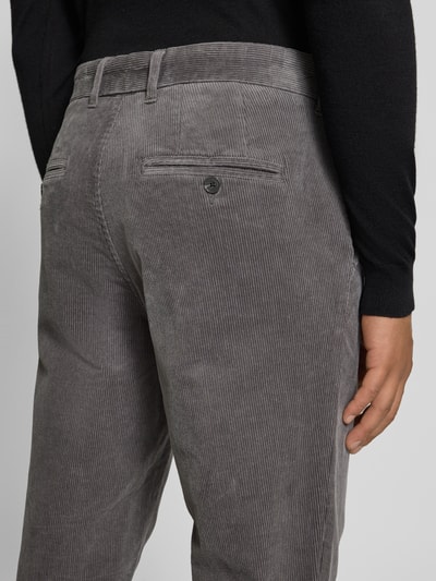 Matinique Corduroy broek met achterzakken, model 'MAliam' Lichtgrijs - 3