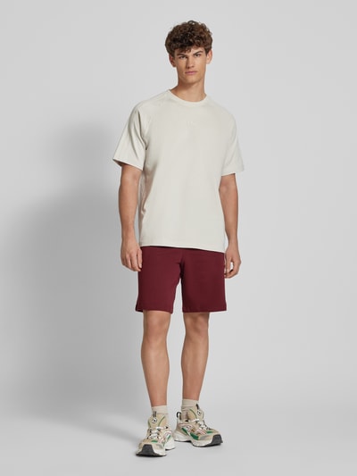 adidas Originals Sweatshorts mit elastischem Bund Dunkelrot 1