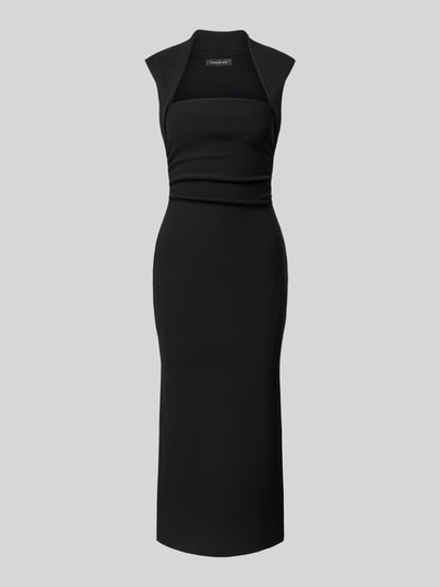 Produktfoto, Midikleid mit Karree-Ausschnitt Modell 'Rose Bodycon' von Forever New, czarny, gładki materiał z dodatkiem stretchu, krój slim fit