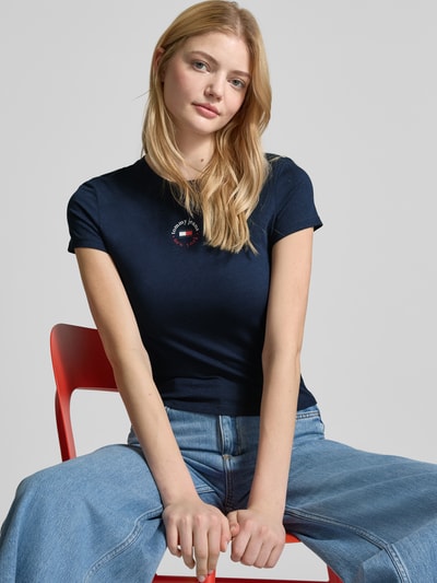 Tommy Jeans T-Shirt mit Rundhalsausschnitt Modell 'ESSENTIAL' Marine 3