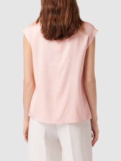 BOSS Blousetop met cut-out, model 'Ianno' Lichtroze - 5