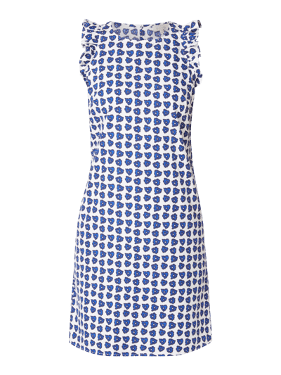 Emily Van den Bergh Kleid mit Volantbesatz Blau 2