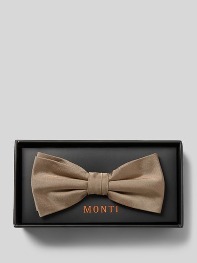 Monti Fliege aus reiner Seide Mittelbraun 1