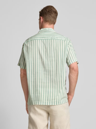 SELECTED HOMME Relaxed fit vrijetijdsoverhemd van een mix van katoen en modal Zwart - 5