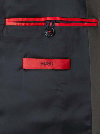 HUGO Slim Fit Smoking-Jacke aus Samt Modell 'Arti' Marine 5