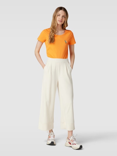 Tom Tailor T-Shirt mit Label-Detail Orange 1