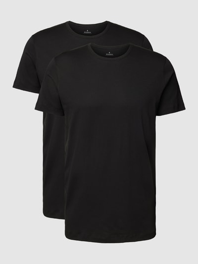 RAGMAN T-Shirt mit Rundhalsausschnitt im 2er-Pack Black 1