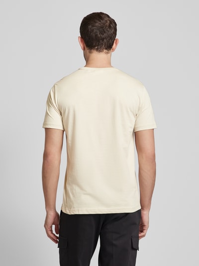 Gant T-Shirt mit Label-Print Sand 5