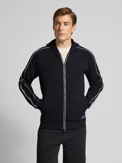 EA7 Emporio Armani Sweatjacke mit Zweiwege-Reißverschluss und Eingrifftaschen Black 4
