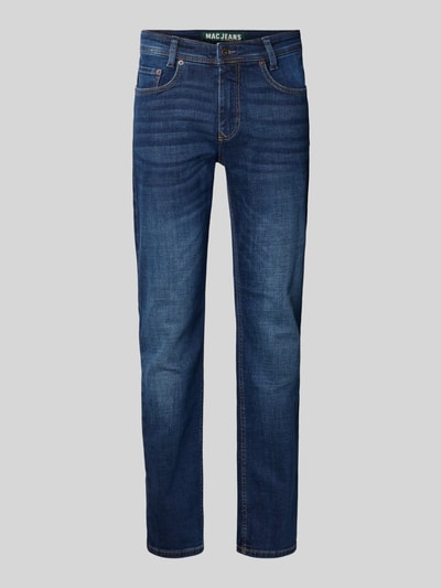 MAC Slim Fit Jeans im 5-Pocket-Design Modell 'Arne' Dunkelblau 2