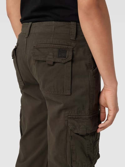 Alpha Industries Flared Cut Cargohose mit Label-Patch Modell 'JET' Anthrazit 3