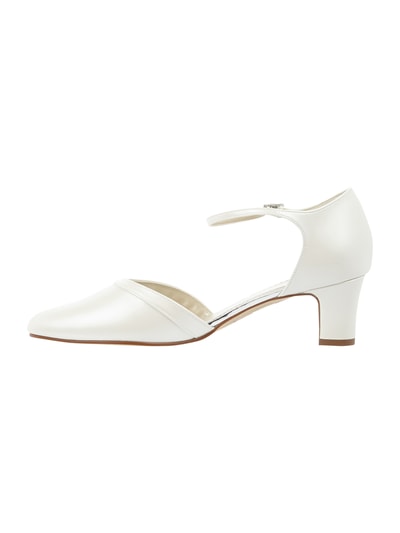 Rainbow Club Pumps in leerlook Offwhite - 4