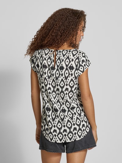 Only Regular Fit T-Shirt mit Schlüsselloch Rückenausschnitt Modell 'NOVA' Weiss 5