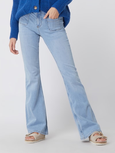 Review Flared jeans met stretch  Hemelsblauw - 4