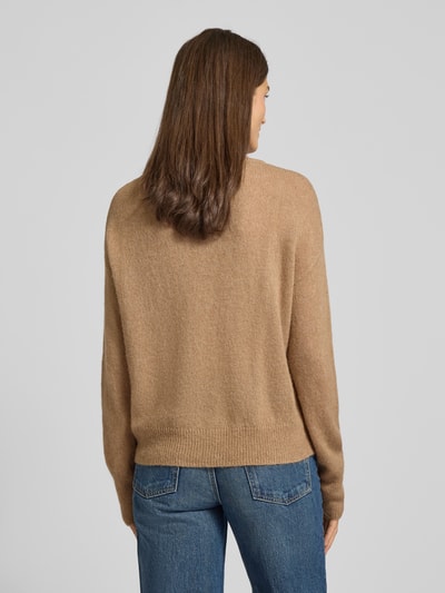Brax Gebreide pullover met ribboorden, model 'LISA' Camel - 5