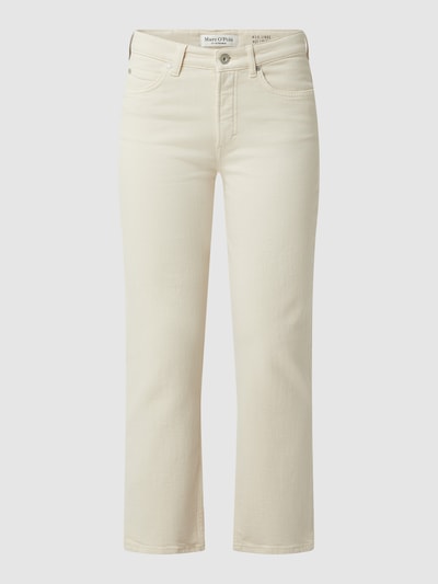 Marc O'Polo Straight fit high waist jeans met stretch, model 'Linde' Zand - 2