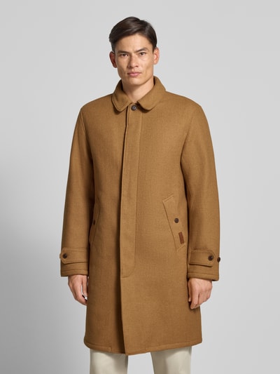 Polo Ralph Lauren Lange wollen jas met kentkraag Camel - 4