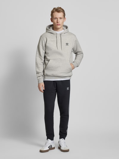 adidas Originals Hoodie aus reiner Baumwolle mit Tunnelzug Hellgrau 1