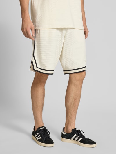 Pegador Relaxed Fit Sweatshorts mit Strukturmuster Modell 'Barkan' Offwhite 4