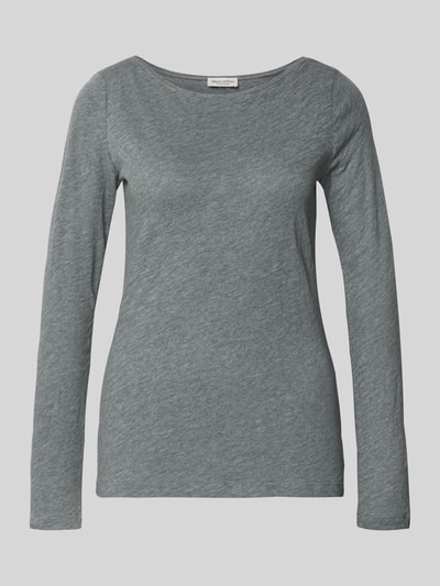 Marc O'Polo Regular fit shirt met lange mouwen van puur katoen Middengrijs - 2