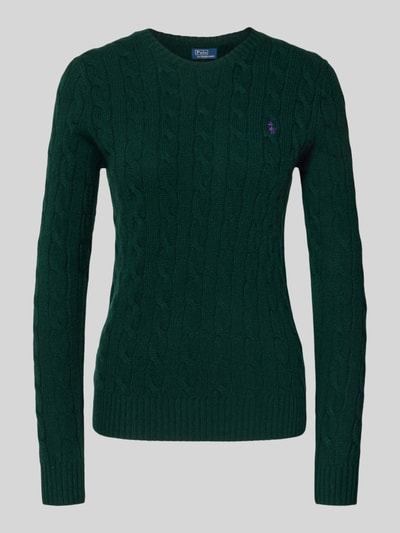 Polo Ralph Lauren Gebreide pullover met kasjmier, model 'KIMBERLY' Donkergroen - 2