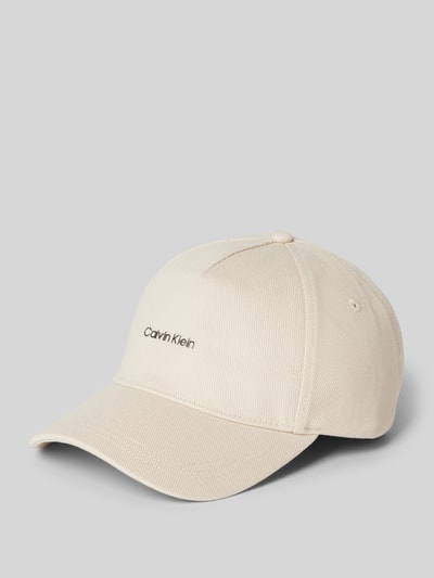 CK Calvin Klein Czapka z daszkiem i detalem z logo model ‘CANVAS’ Beżowy 1