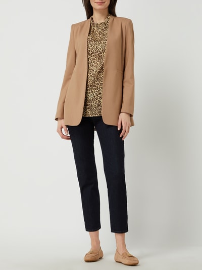 s.Oliver BLACK LABEL Blazer van viscosemix  Camel gemêleerd - 1