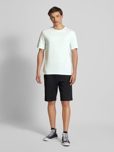 Jack & Jones T-shirt met labeldetail, model 'ORGANIC' Lichtblauw - 1