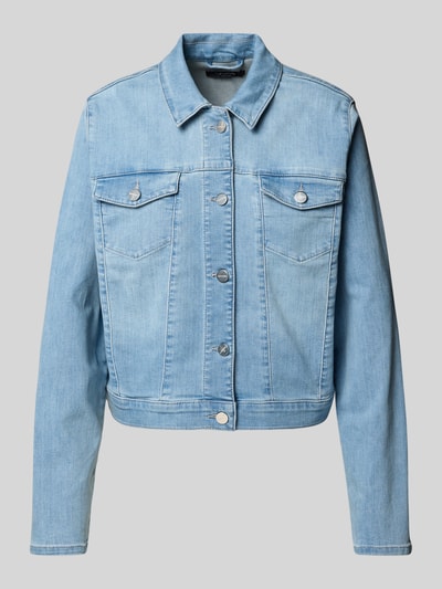 comma Jeansjacke mit Knopfleiste Jeansblau 2