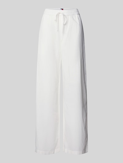 Tommy Jeans Weite Hose aus Baumwoll-Leinen-Mix Weiss 2