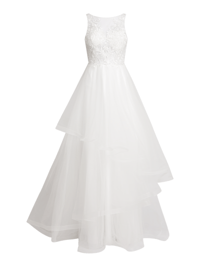 Unique Brautkleid aus Tüll  Offwhite 1