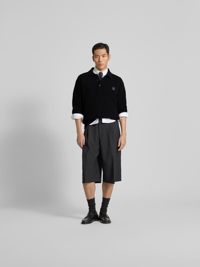 MAISON KITSUNÉ Wollpullover aus reiner Wolle Black 1