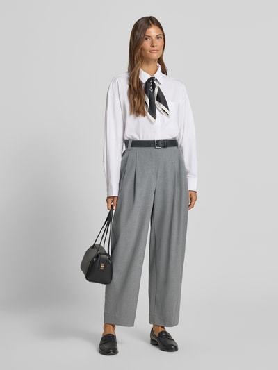 OPUS PANTS relaxed Fit Gerade Hose mit Bundfalten Modell 'Metta' Mittelgrau 1