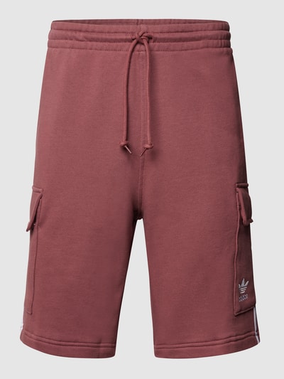 adidas Originals Sweatshorts mit Logo-Streifen Altrosa 2