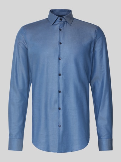 Jake*s Slim Fit Business-Hemd mit Knopfleiste Marine 2