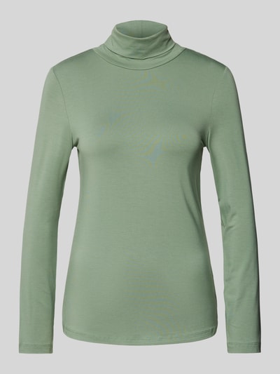 Christian Berg Woman Slim fit colshirt met lange mouwen Rietgroen - 2