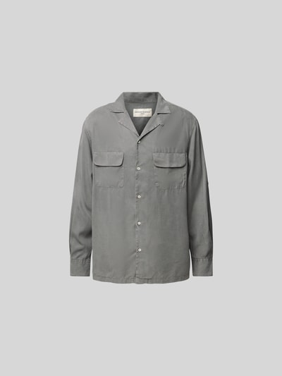 Officine Générale Hemdjacke aus reinem Lyocell Stein 2