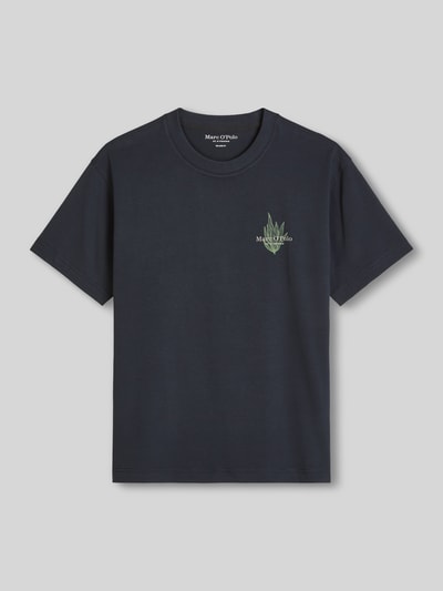 Marc O'Polo Loose Fit T-Shirt aus reiner Baumwolle mit Rücken-Motiv-Print Marine 2
