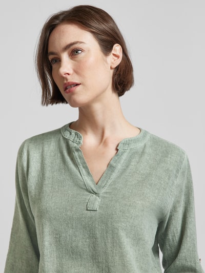 ZABAIONE Bluse mit 3/4-Arm Modell 'Do44nna' Khaki 3