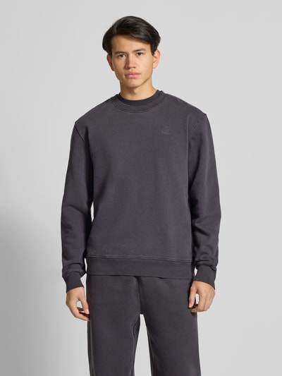 DEUS EX MACHINA Sweatshirt mit Label-Stitching und Rundhalsausschnitt Black 4