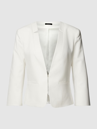 comma Blazer in effen design Wit - 1