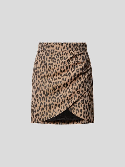 Zadig & Voltaire Minirock mit Animal-Print Beige 2