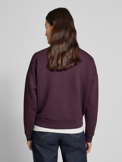 Vila Sweatshirt met ribboorden, model 'REFLECT' Paars - 5