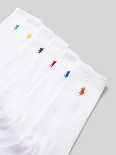 Polo Ralph Lauren Underwear Sokken met logostitching in een set van 6 paar Wit - 2