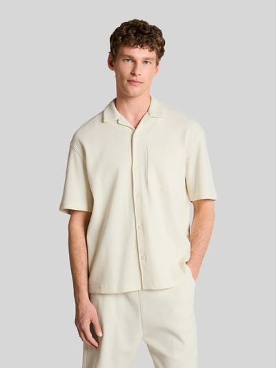 Tom Tailor Denim Regular Fit Freizeithemd aus Baumwoll-Mix Offwhite 4
