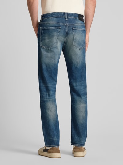BOSS Straight Fit Jeans aus Baumwoll-Mix Modell 'OGDEN' Jeansblau 5