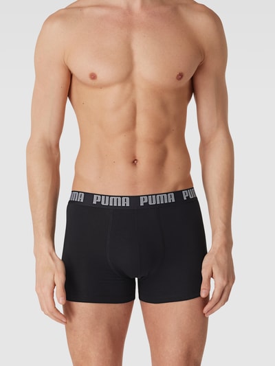 Puma Trunks mit Label-Details im 2er-Pack Black 1