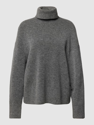 Marc O'Polo Denim Rollkragenpullover mit überschnittenen Schultern Silber Melange 1